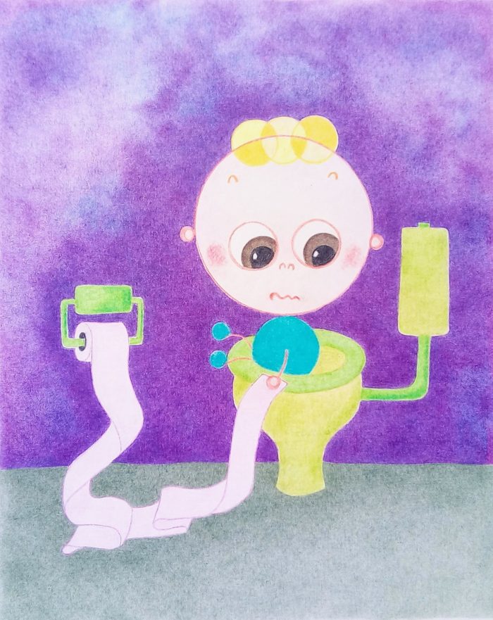 illustratie kleurpotlood